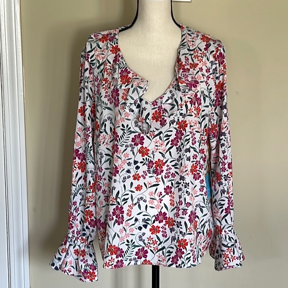 CeCe Floral Blouse